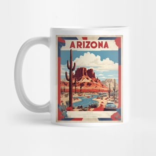 Arizona United States of America Tourism Vintage Poster Mug